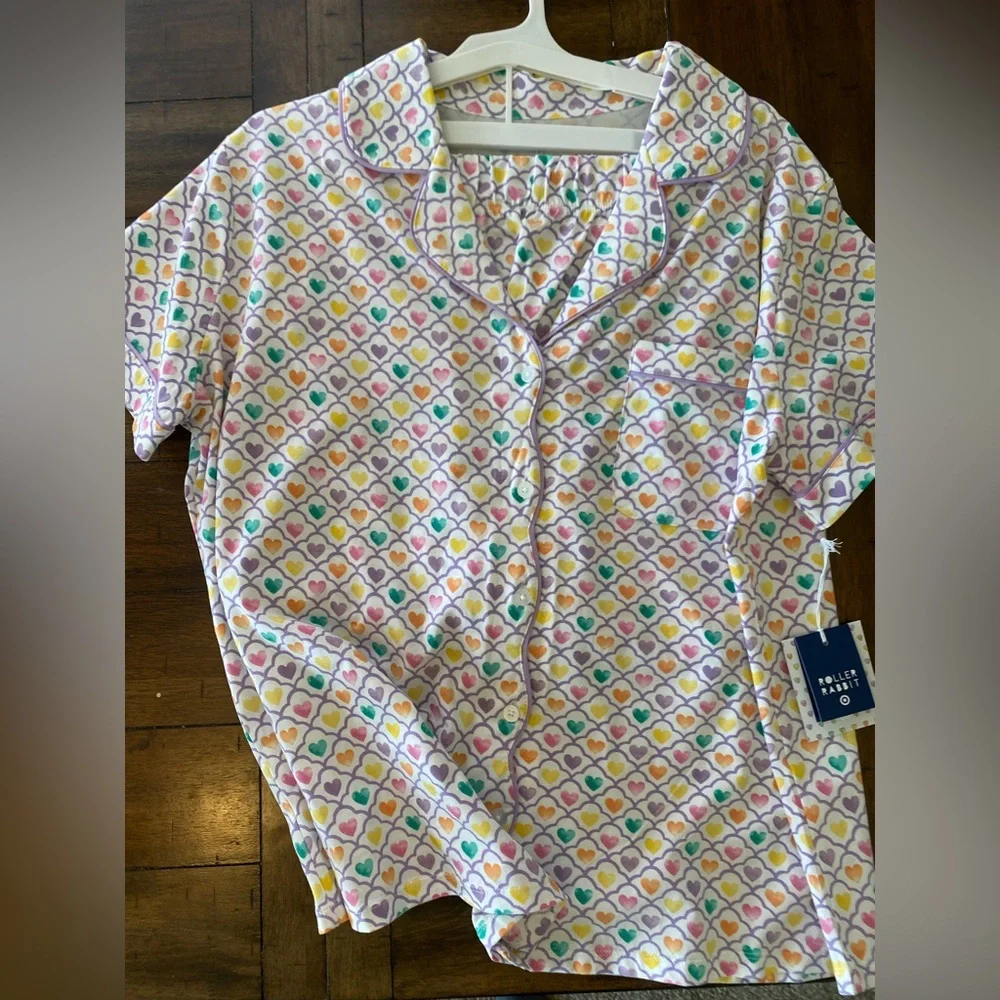Roller Rabbit Heart Print Pjs - Picture 1 of 5
